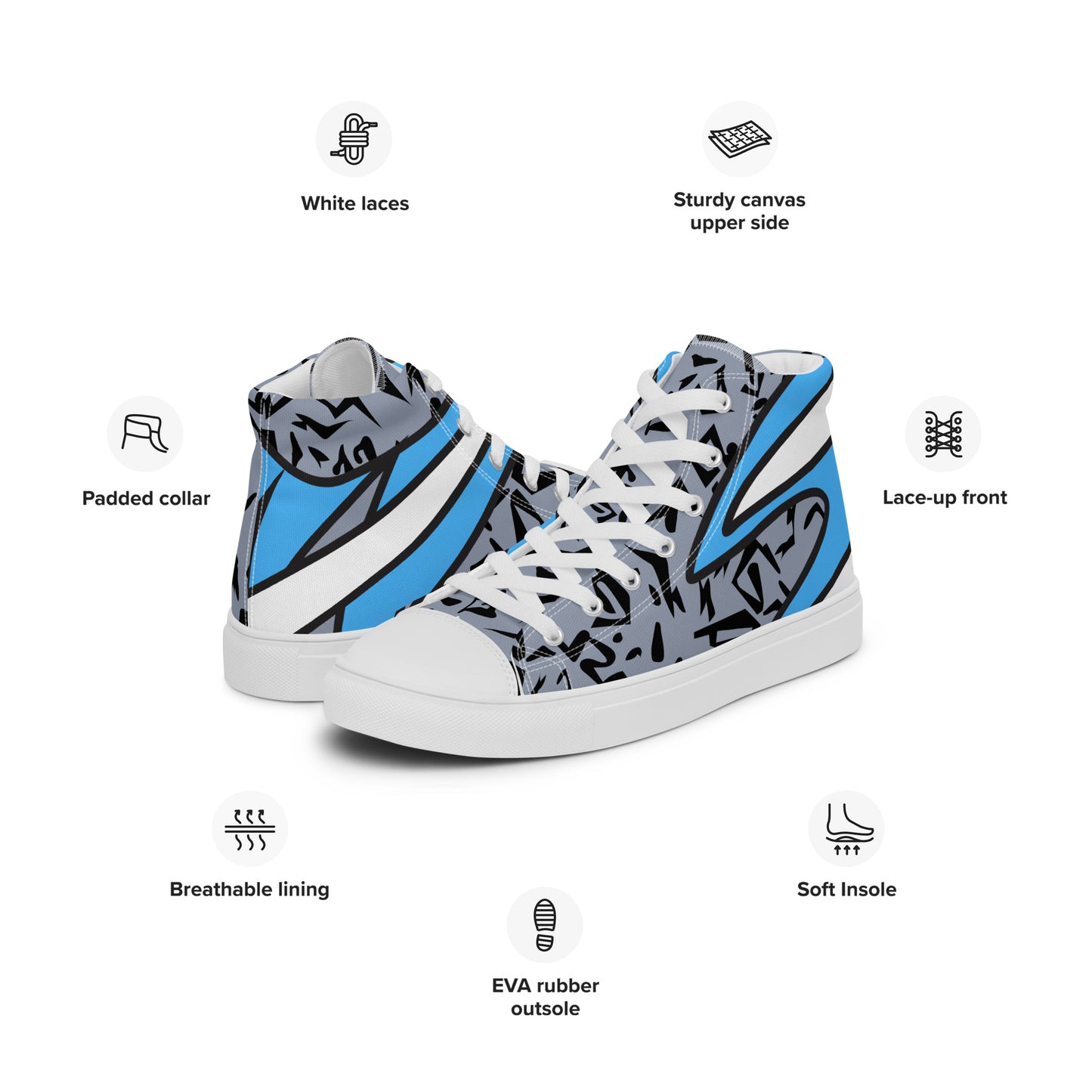 Women’s high top canvas shoes - Newcastle United 'Predator'