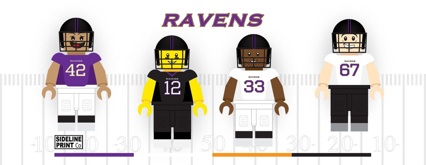 Baltimore Ravens Block Men Team Mug