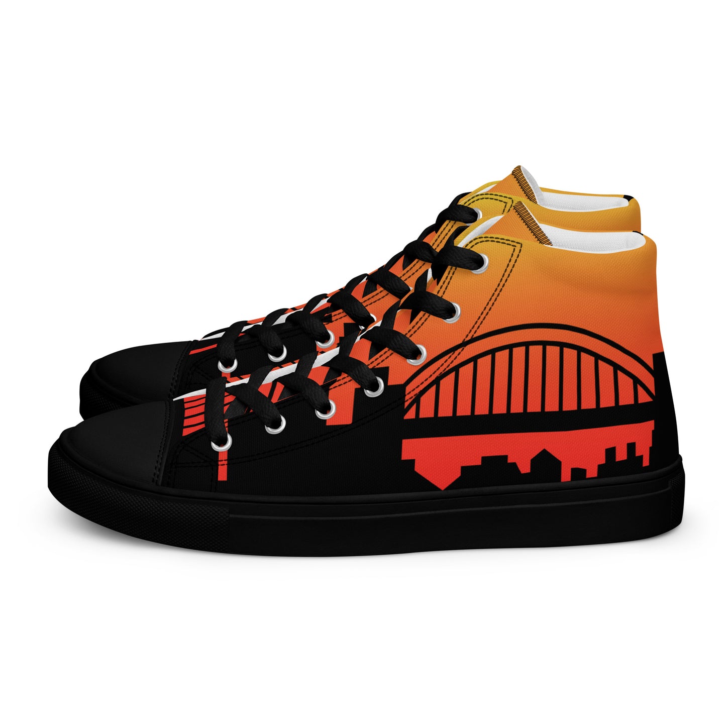 Men’s high top canvas shoes - Newcastle United 'Sunrise'