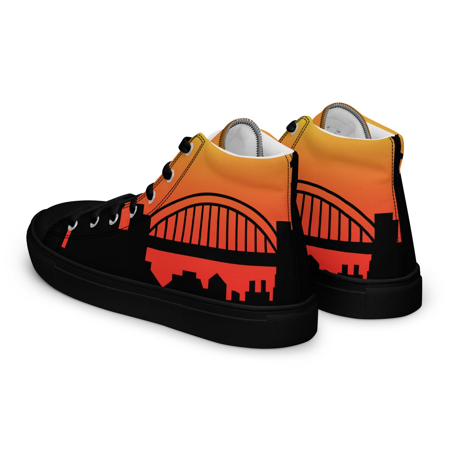 Men’s high top canvas shoes - Newcastle United 'Sunrise'