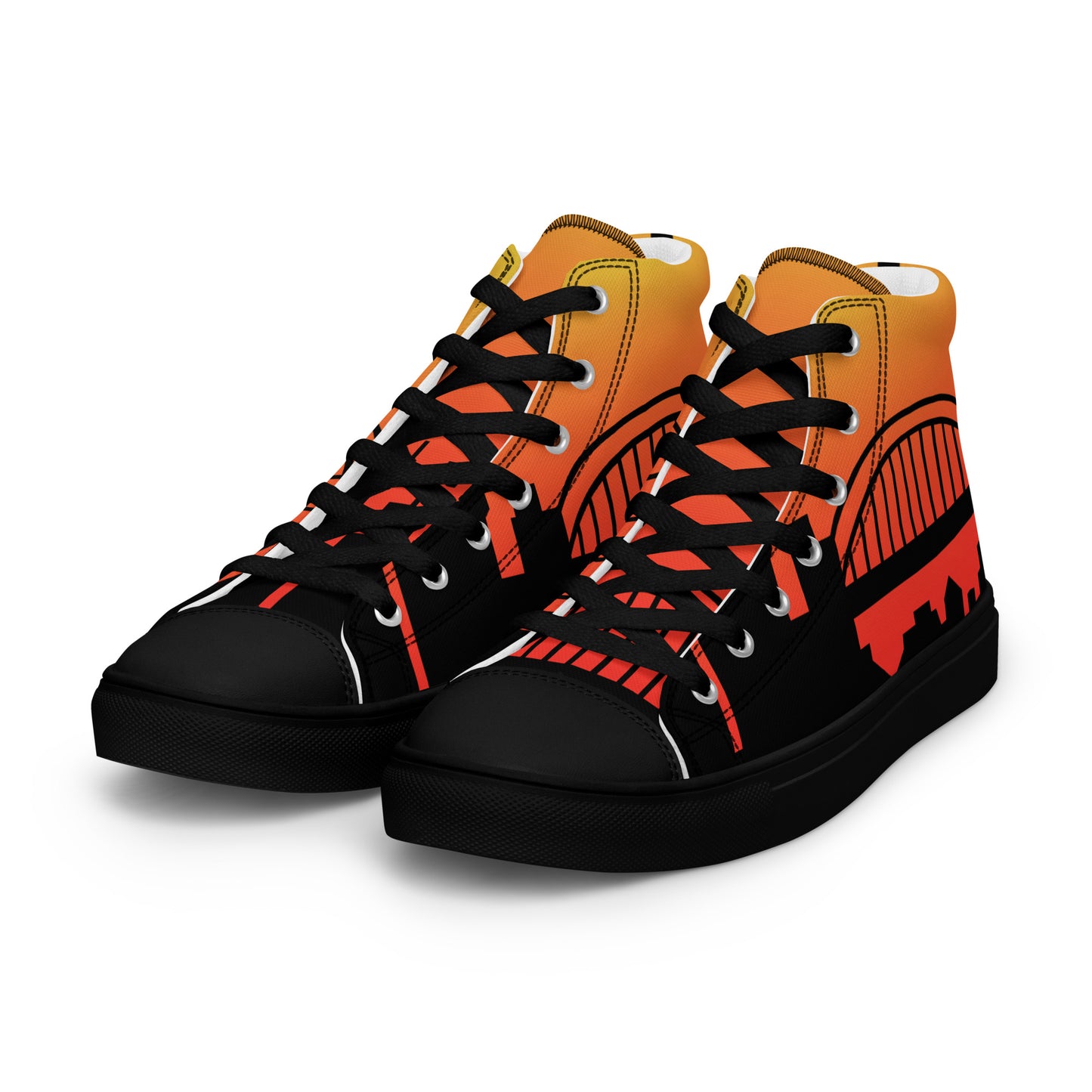 Men’s high top canvas shoes - Newcastle United 'Sunrise'