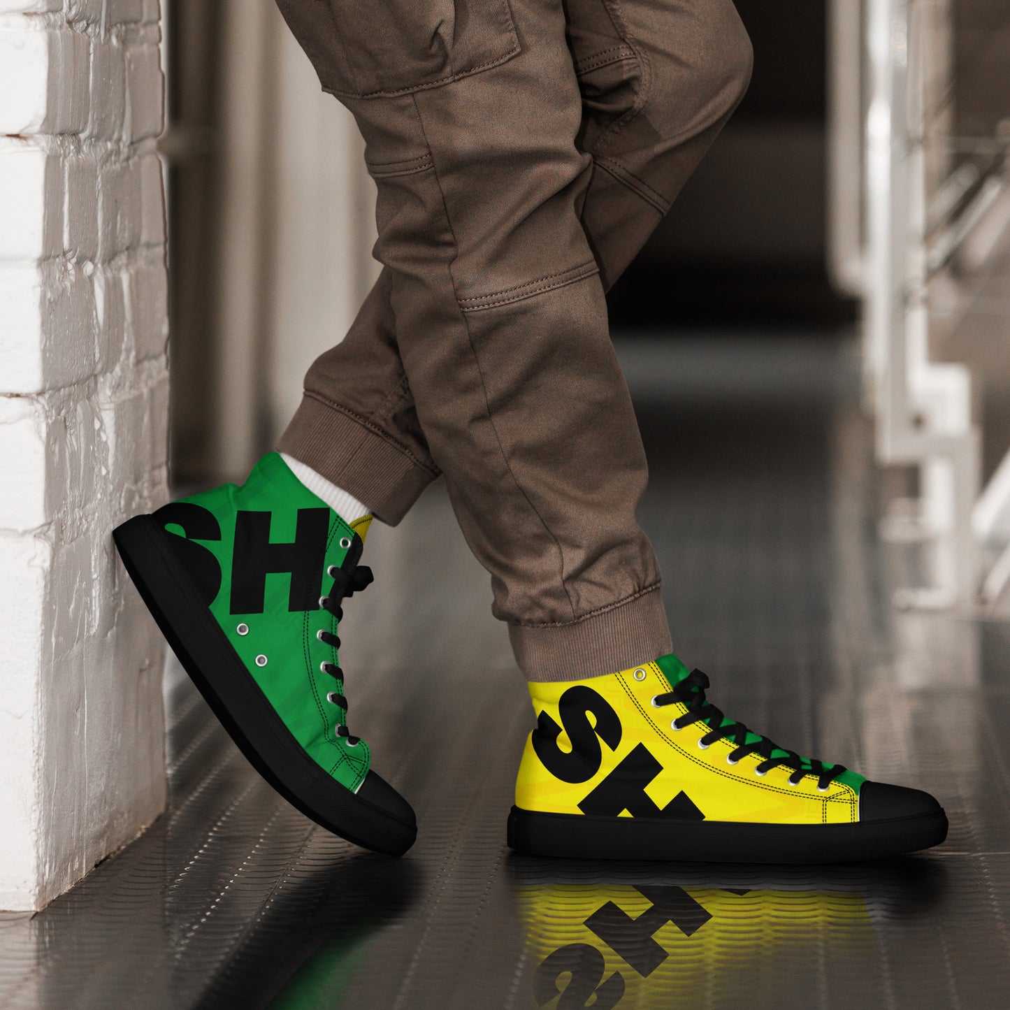 Men’s high top canvas shoes - Man United 'Newton Heath'