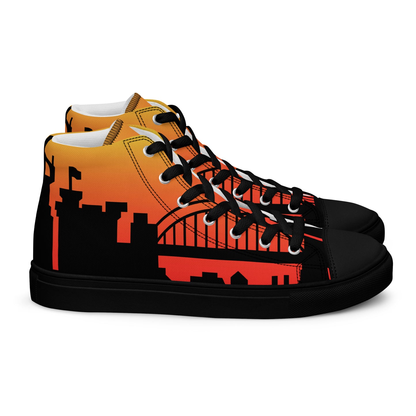 Men’s high top canvas shoes - Newcastle United 'Sunrise'