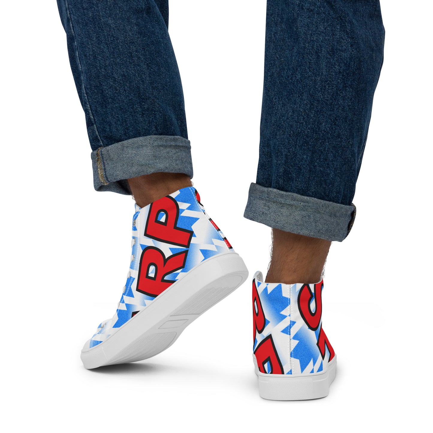 Men’s high top canvas shoes - Man United Snowlflake