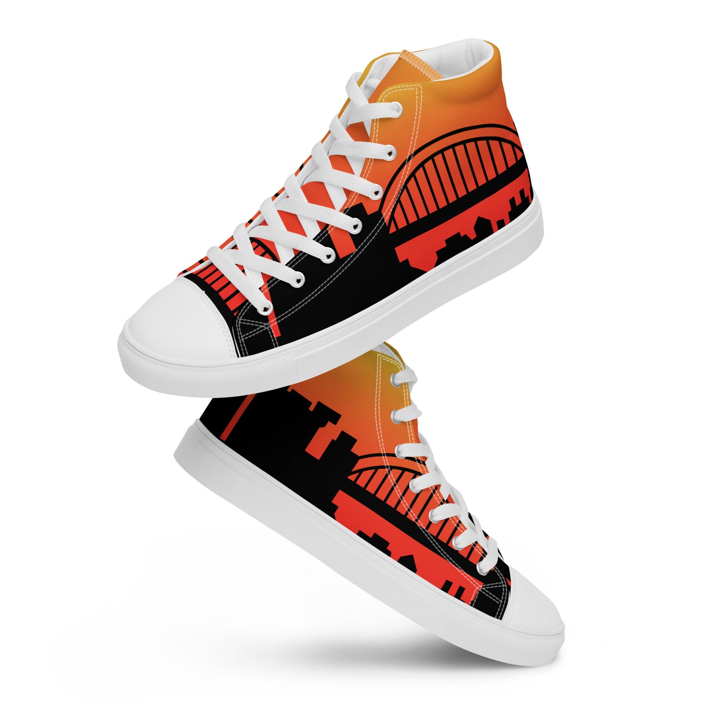 Men’s high top canvas shoes - Newcastle United 'Sunrise'