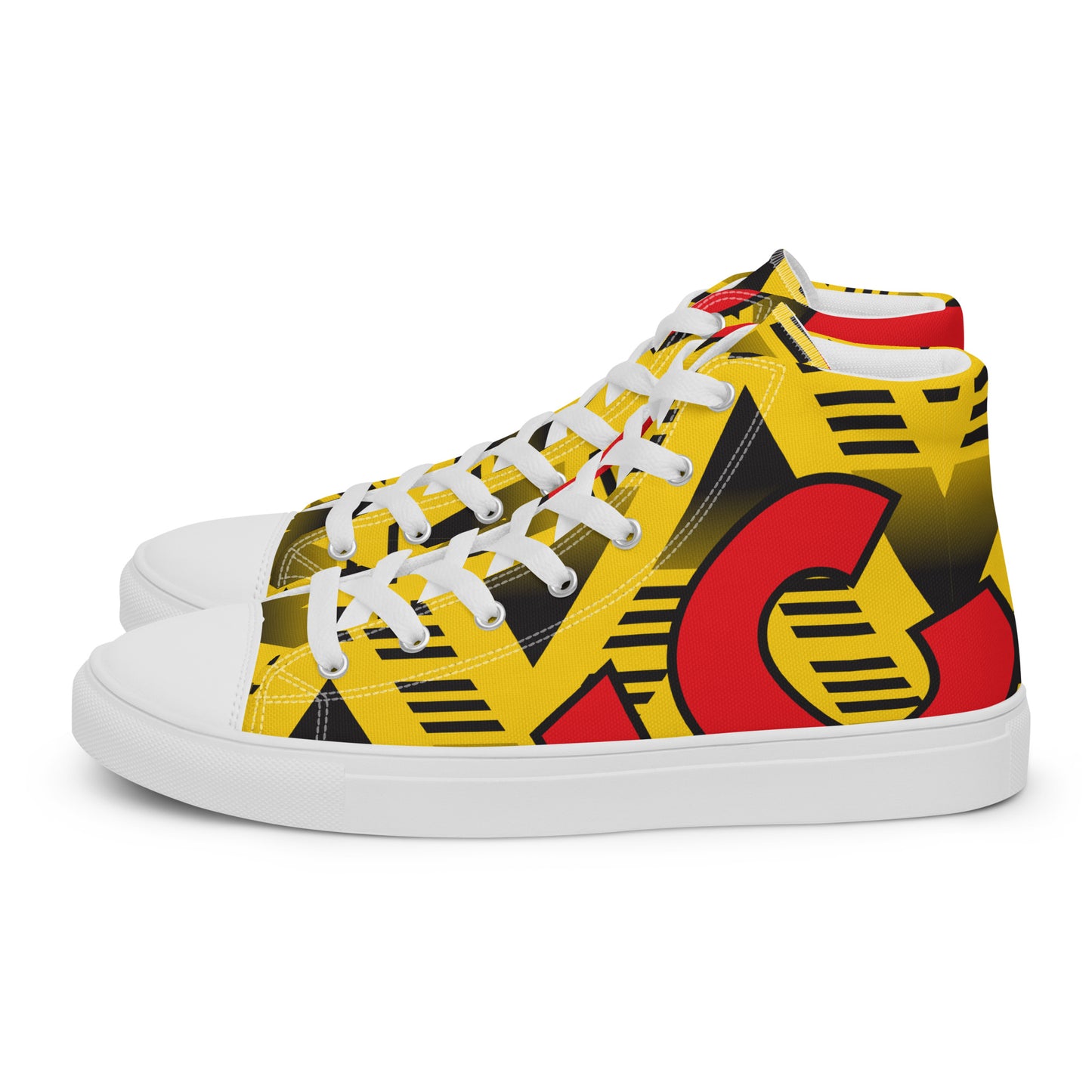 Men’s high top canvas shoes - Arsenal 'Bruised Banana'