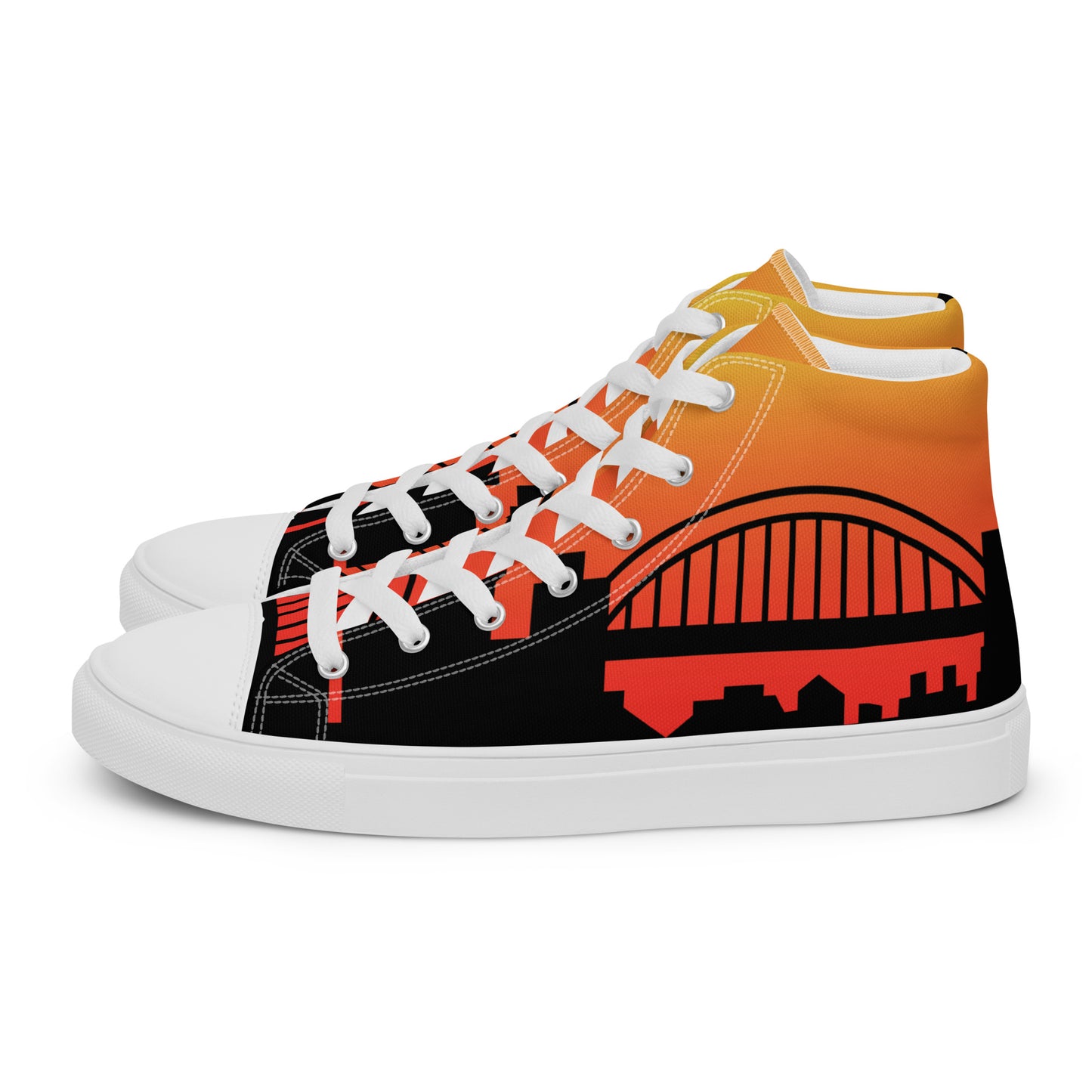 Men’s high top canvas shoes - Newcastle United 'Sunrise'