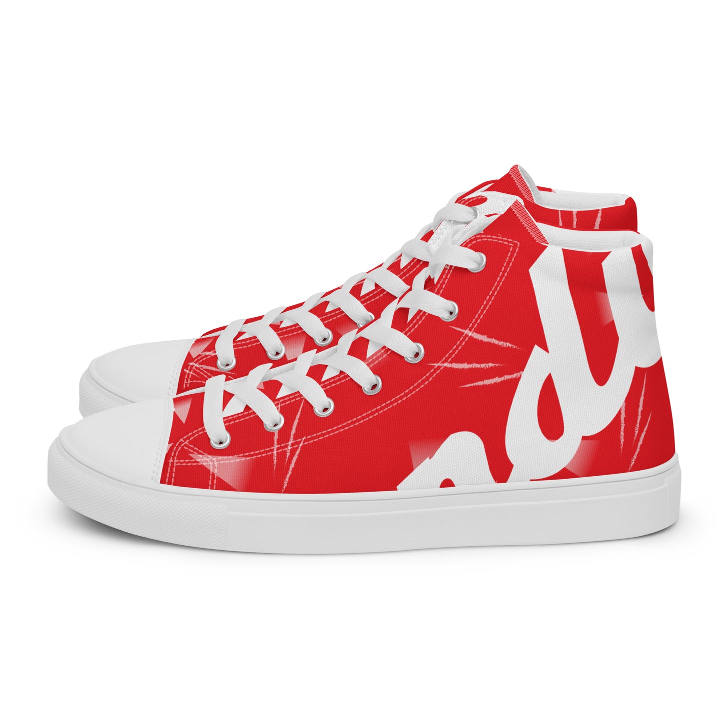 Men’s high top canvas shoes - Liverpool 'Red Candy'