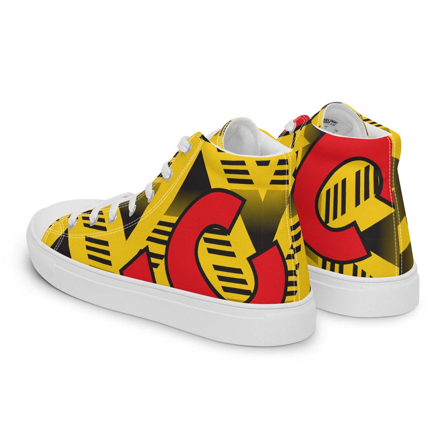 Men’s high top canvas shoes - Arsenal 'Bruised Banana'