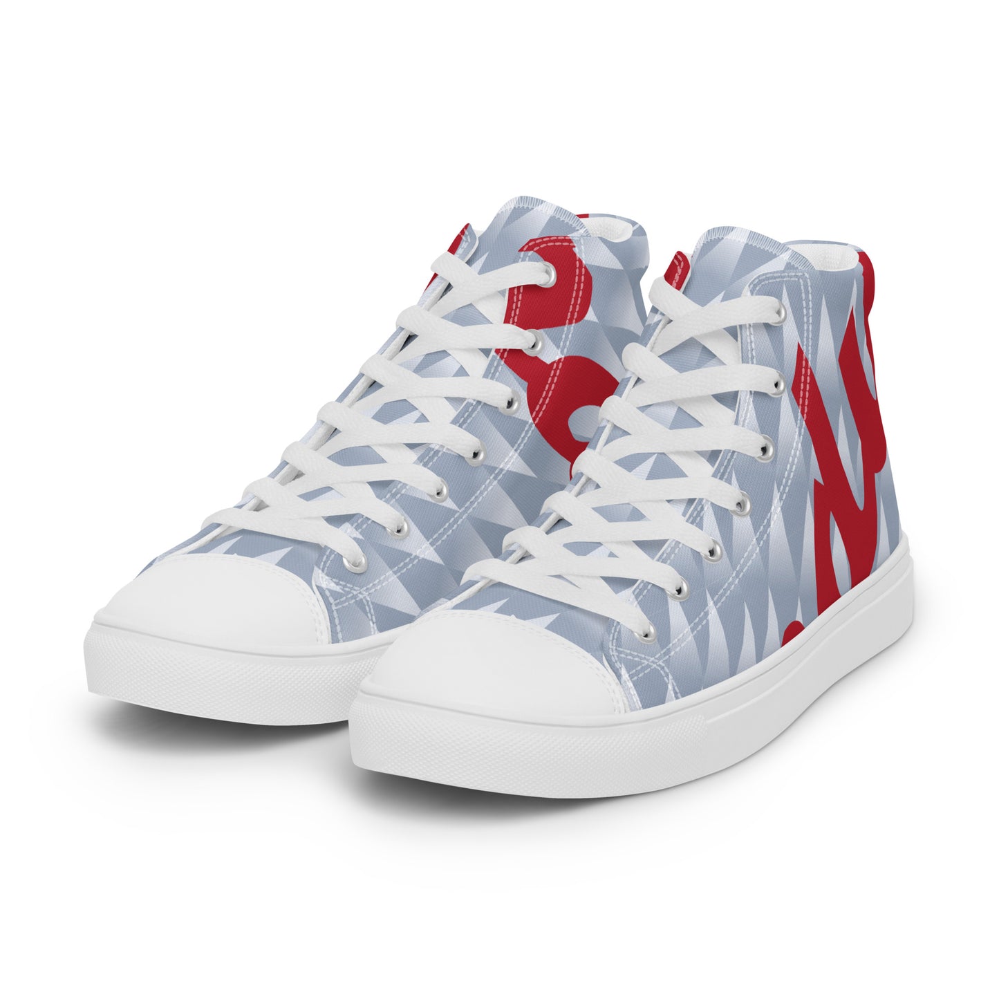 Men’s high top canvas shoes - Liverpool 'Grey Candy'