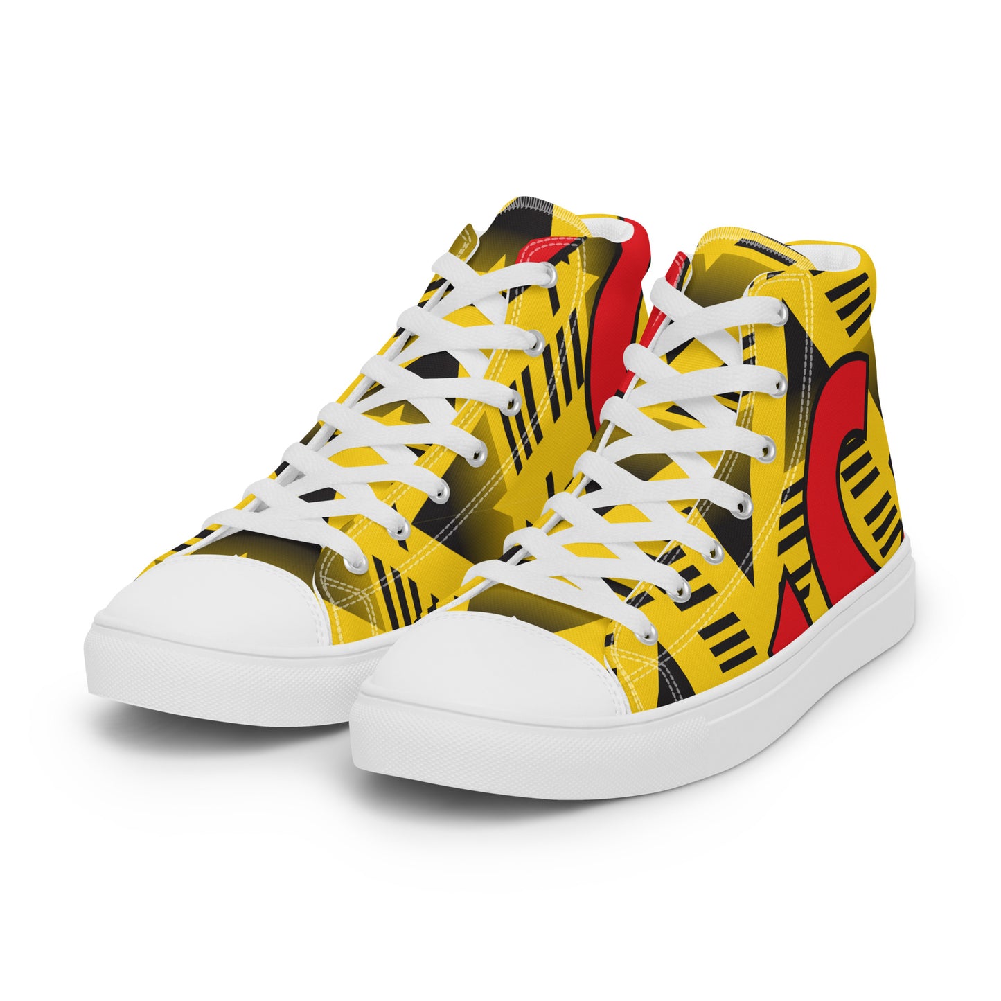 Men’s high top canvas shoes - Arsenal 'Bruised Banana'