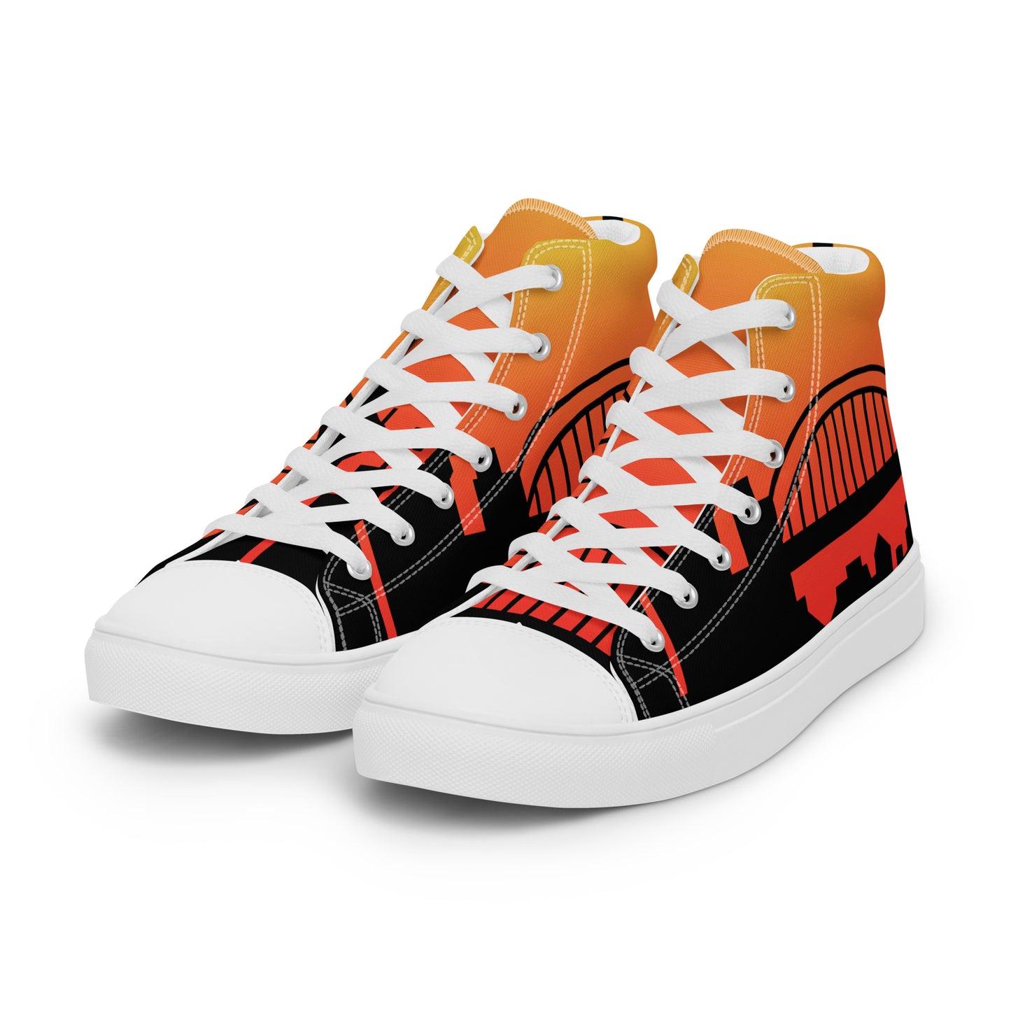 Men’s high top canvas shoes - Newcastle United 'Sunrise'