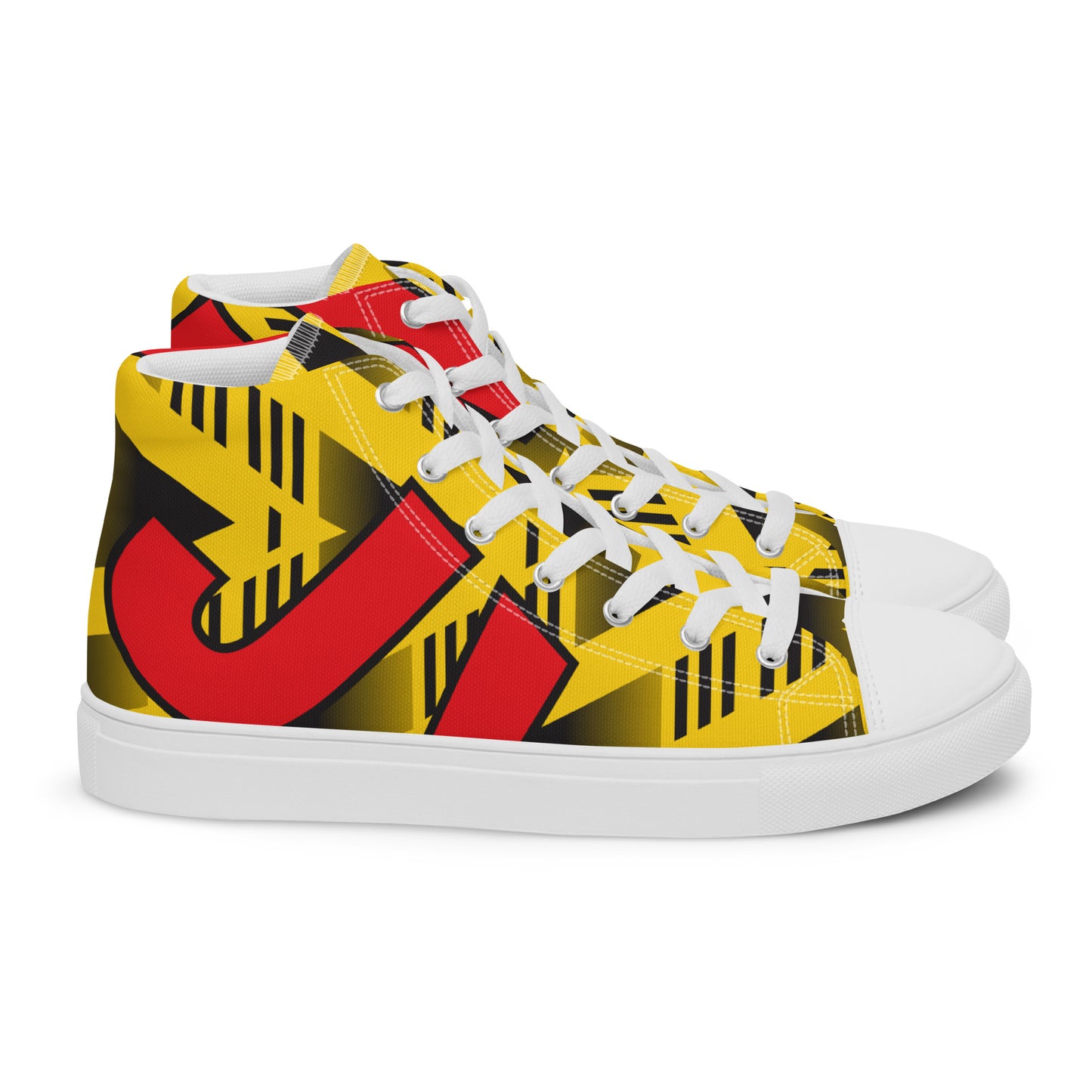 Men’s high top canvas shoes - Arsenal 'Bruised Banana'