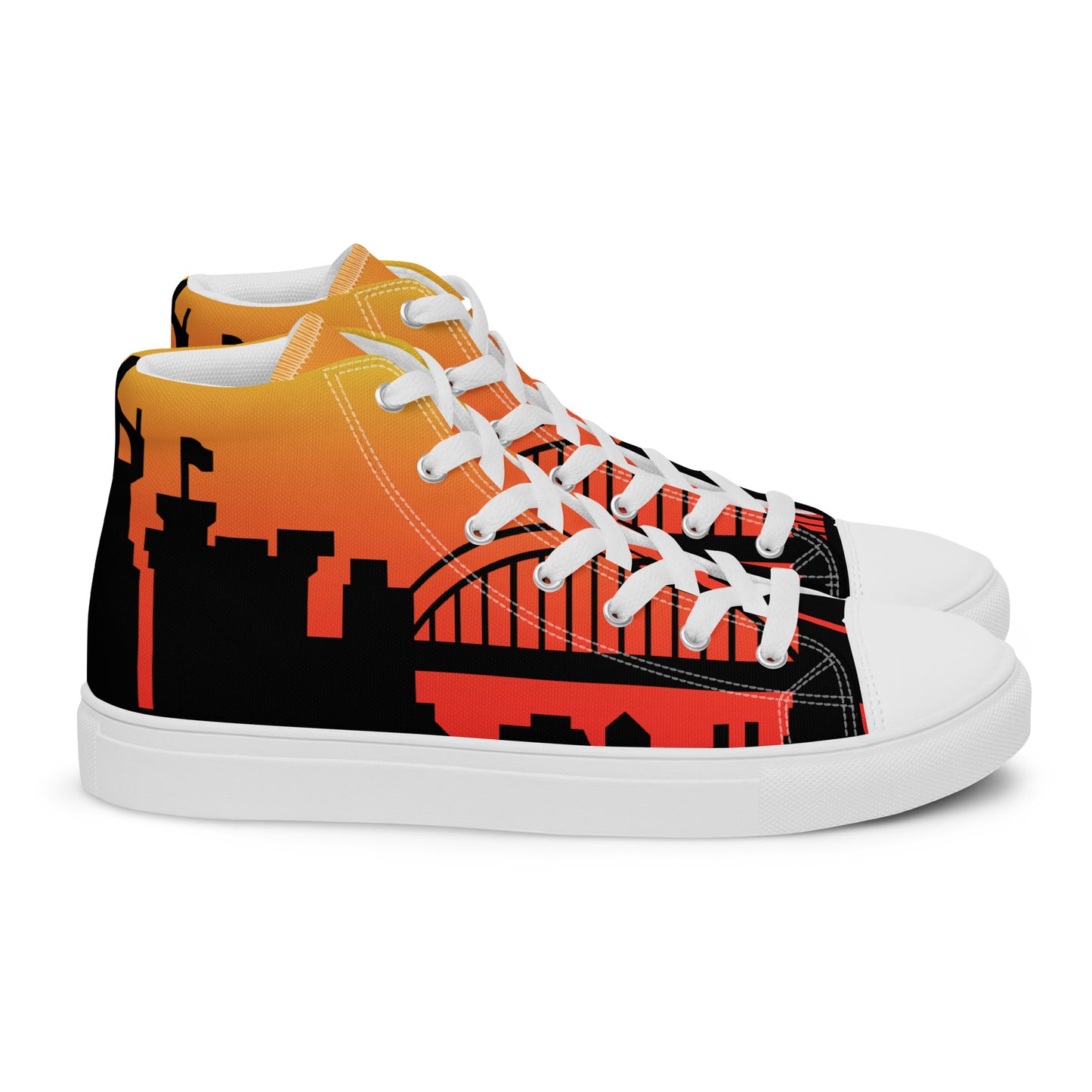 Men’s high top canvas shoes - Newcastle United 'Sunrise'