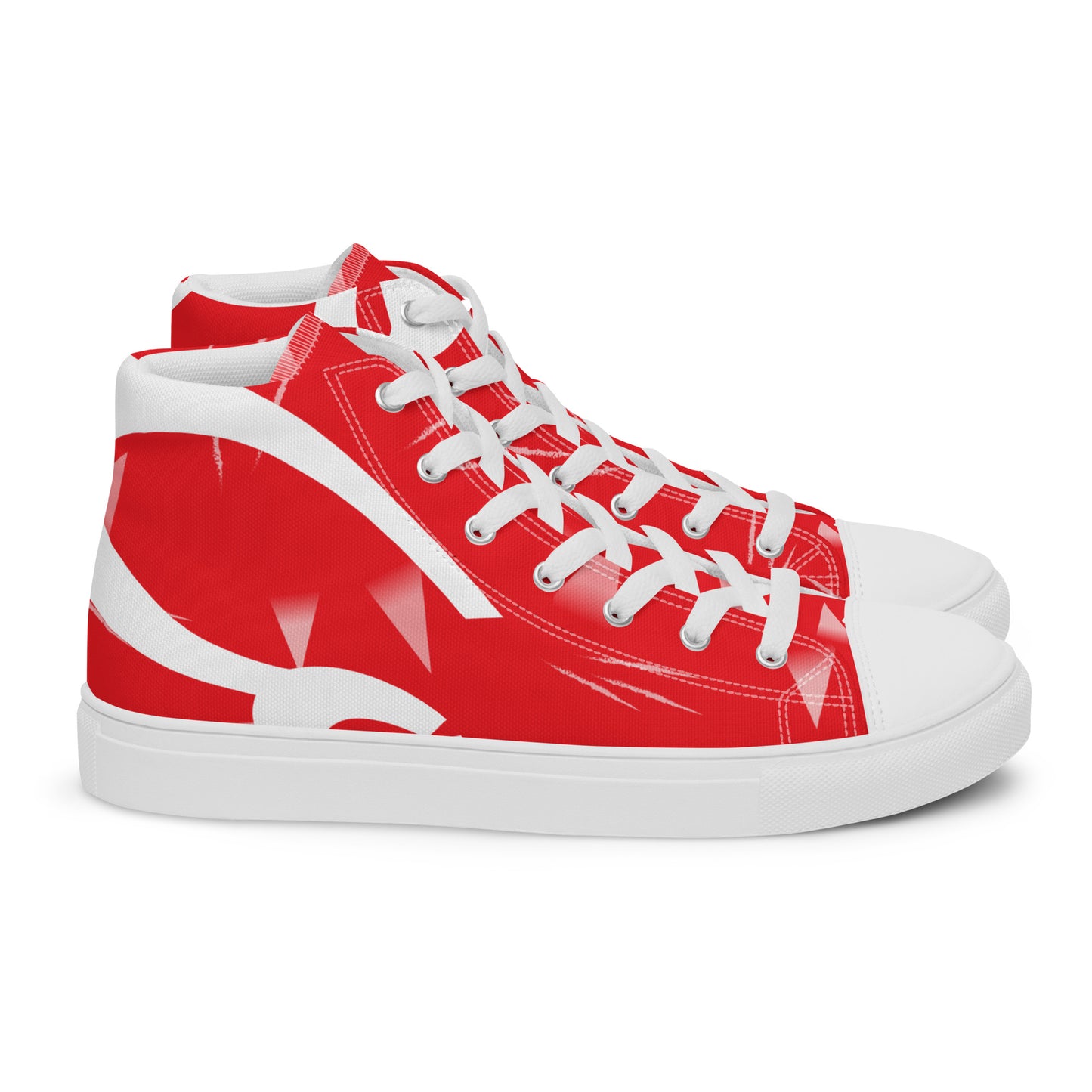 Men’s high top canvas shoes - Liverpool 'Red Candy'