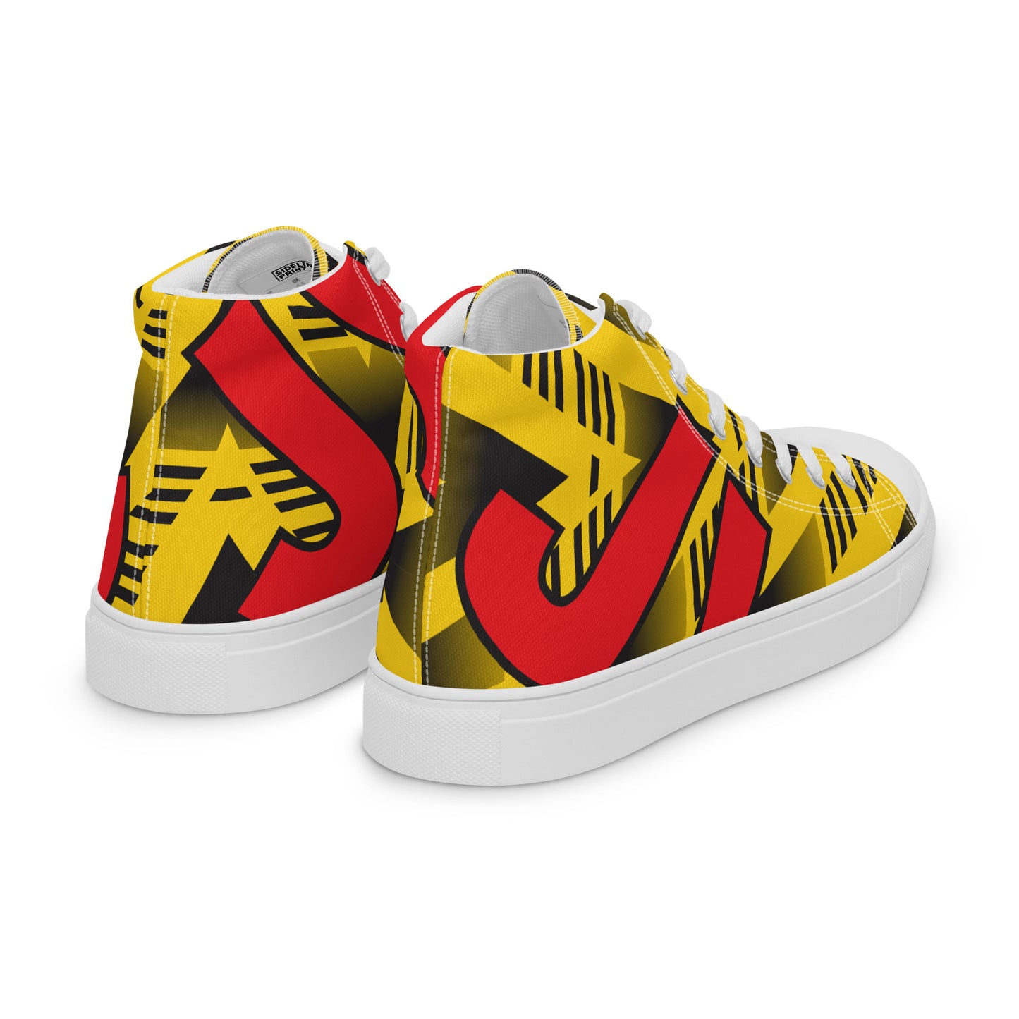 Men’s high top canvas shoes - Arsenal 'Bruised Banana'