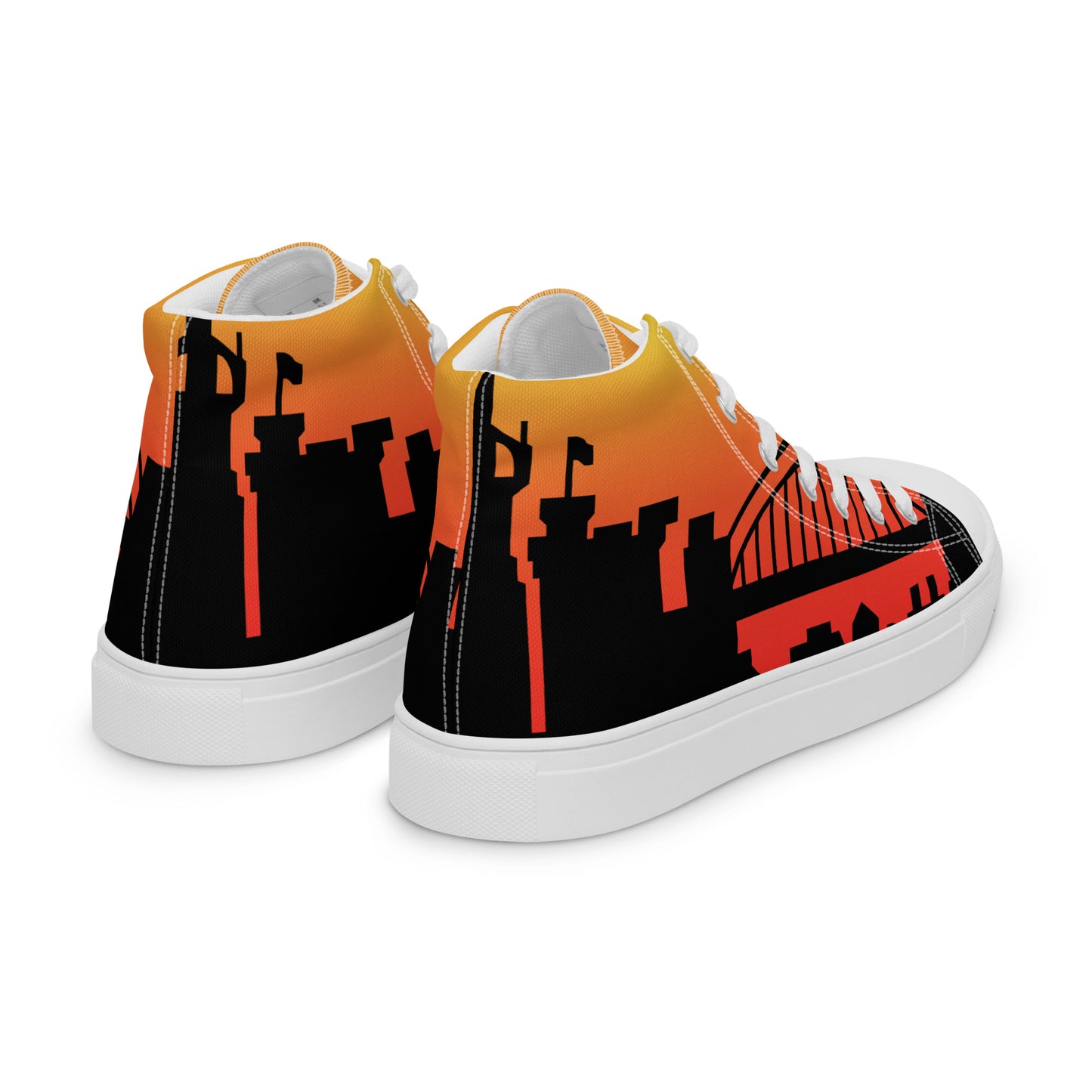 Men’s high top canvas shoes - Newcastle United 'Sunrise'