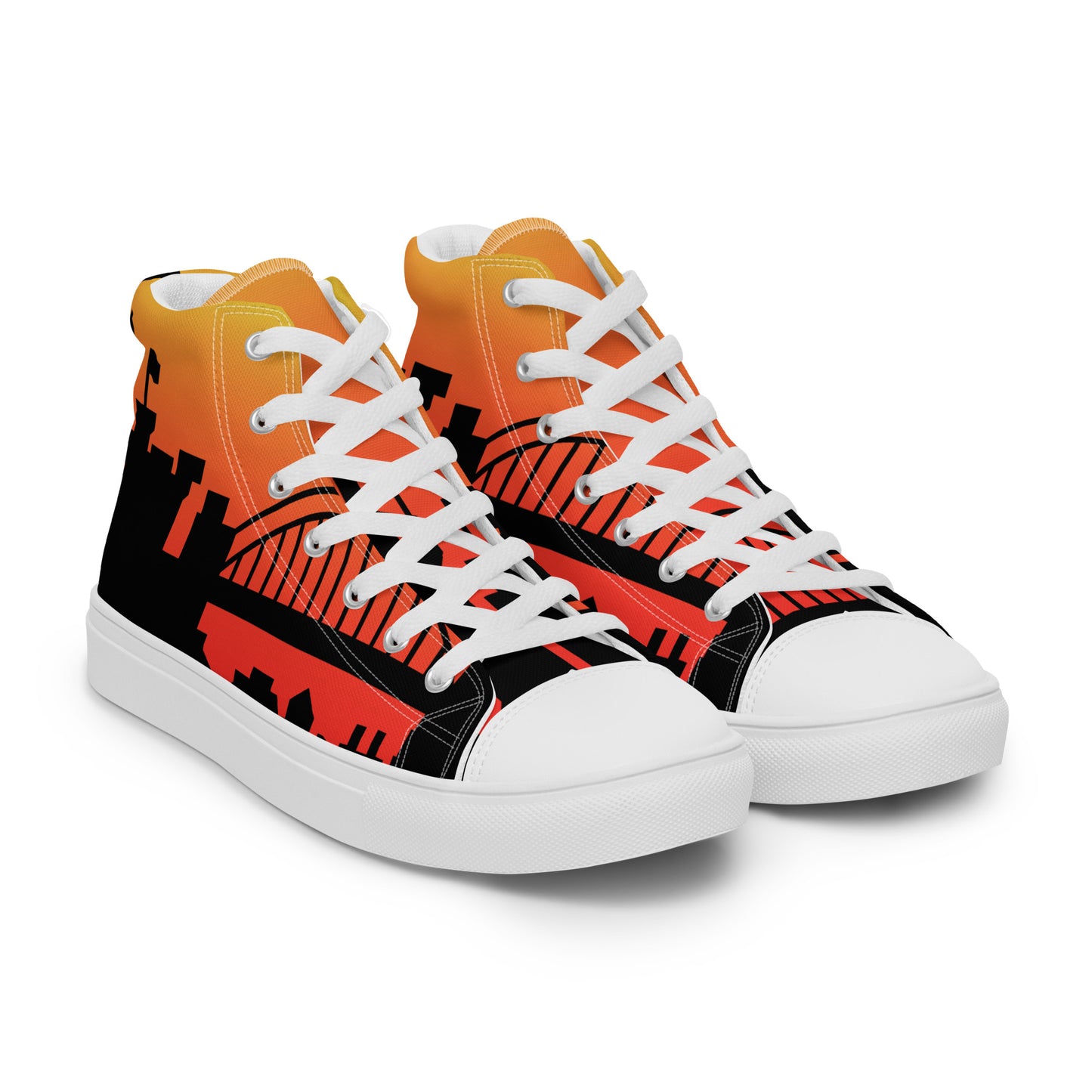 Men’s high top canvas shoes - Newcastle United 'Sunrise'