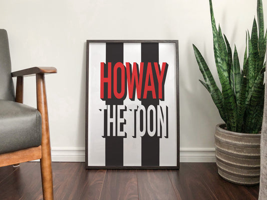 Newcastle United - 'Howay The Toon' Art Print