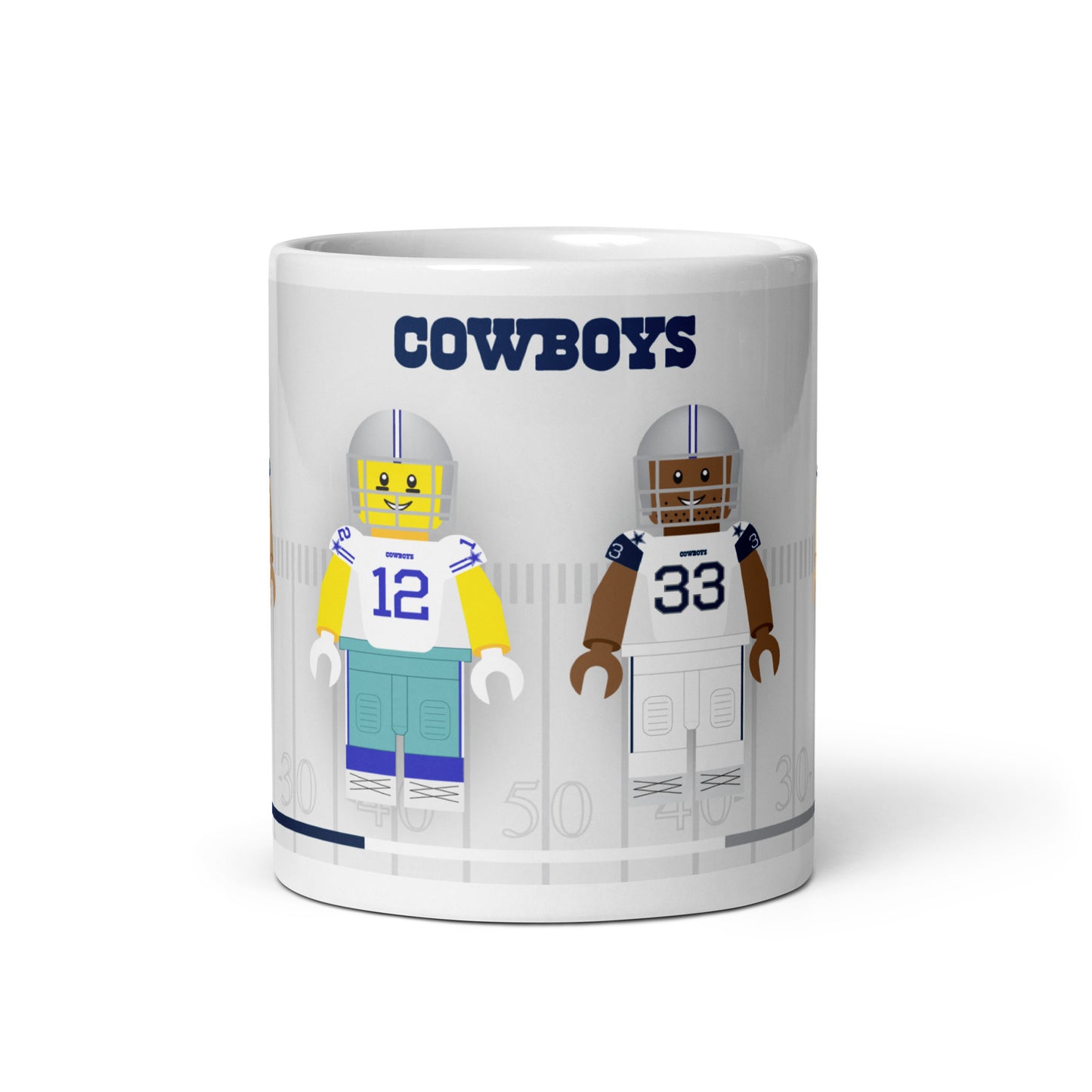 Dallas Cowboys Block Men Team Mug