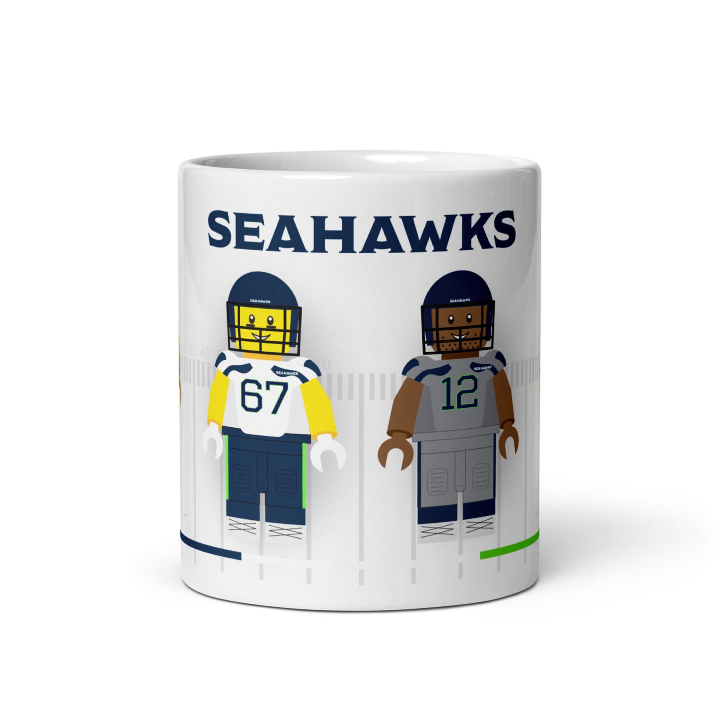 Seattle Seahawks Block Men Team Mug