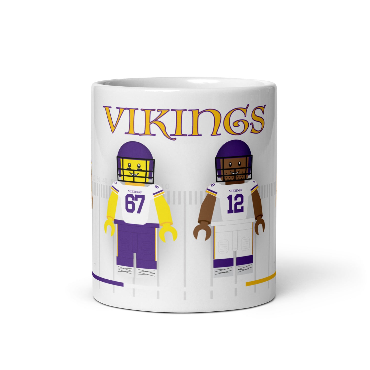 Minnesota Vikings Block Men Team Mug