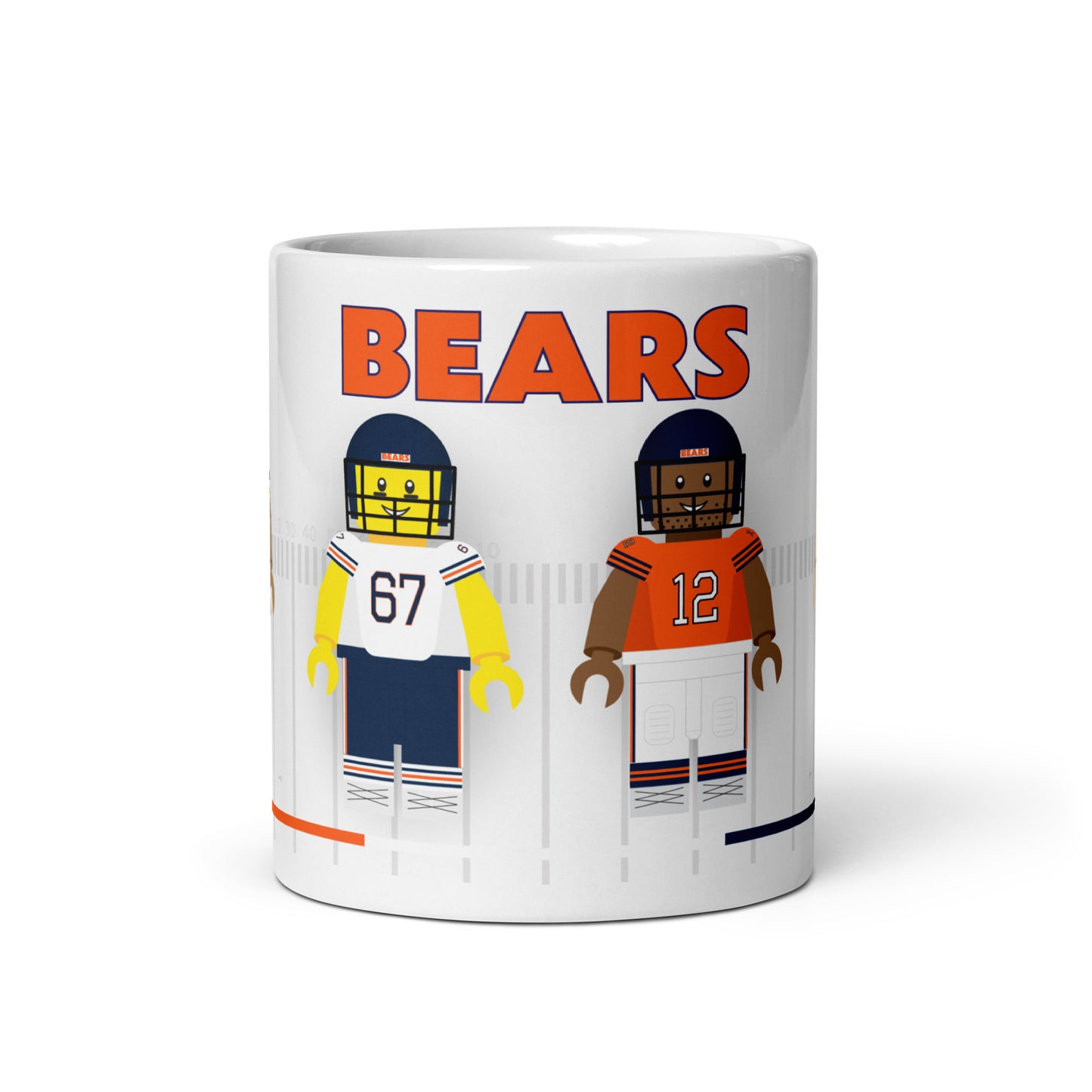 Chicago Bears Block Men Team Mug