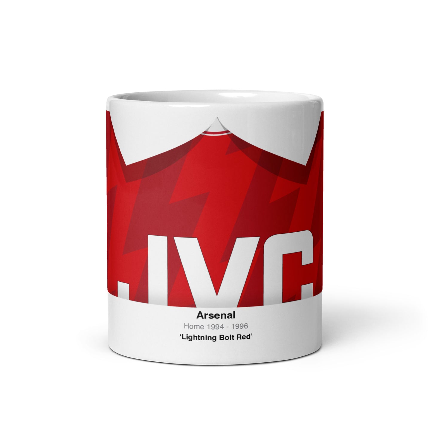 Arsenal Supporters Mug - Red Lightning