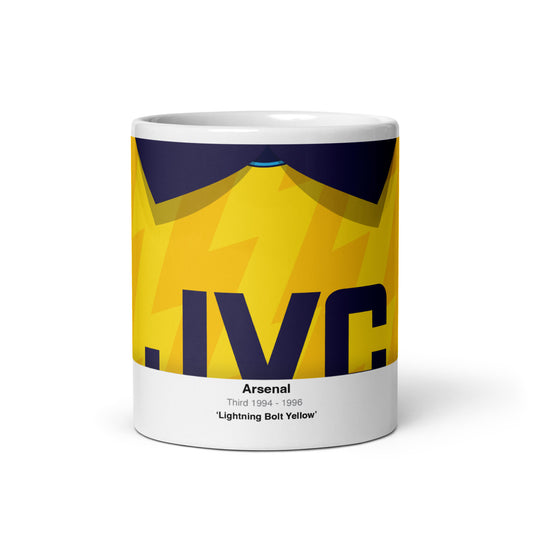 Arsenal Supporters Mug - Yellow Lightning