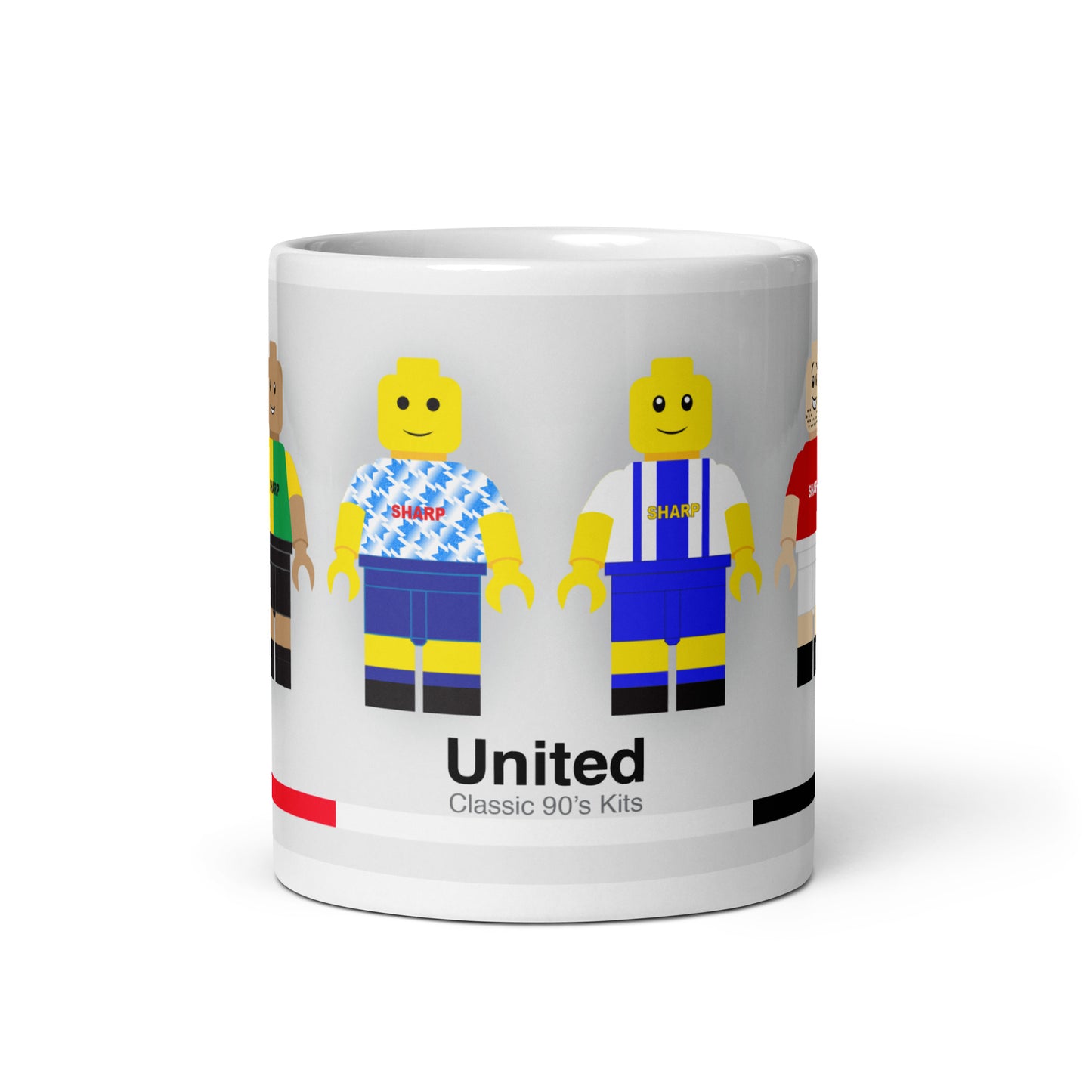 Manchester United - Lego Team - Classic 90's Kits - Mug