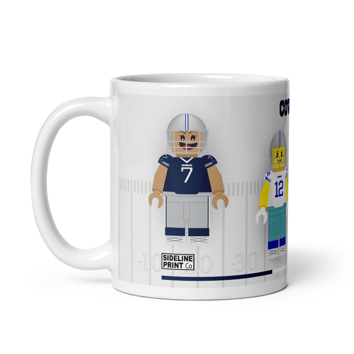 Dallas Cowboys Block Men Team Mug