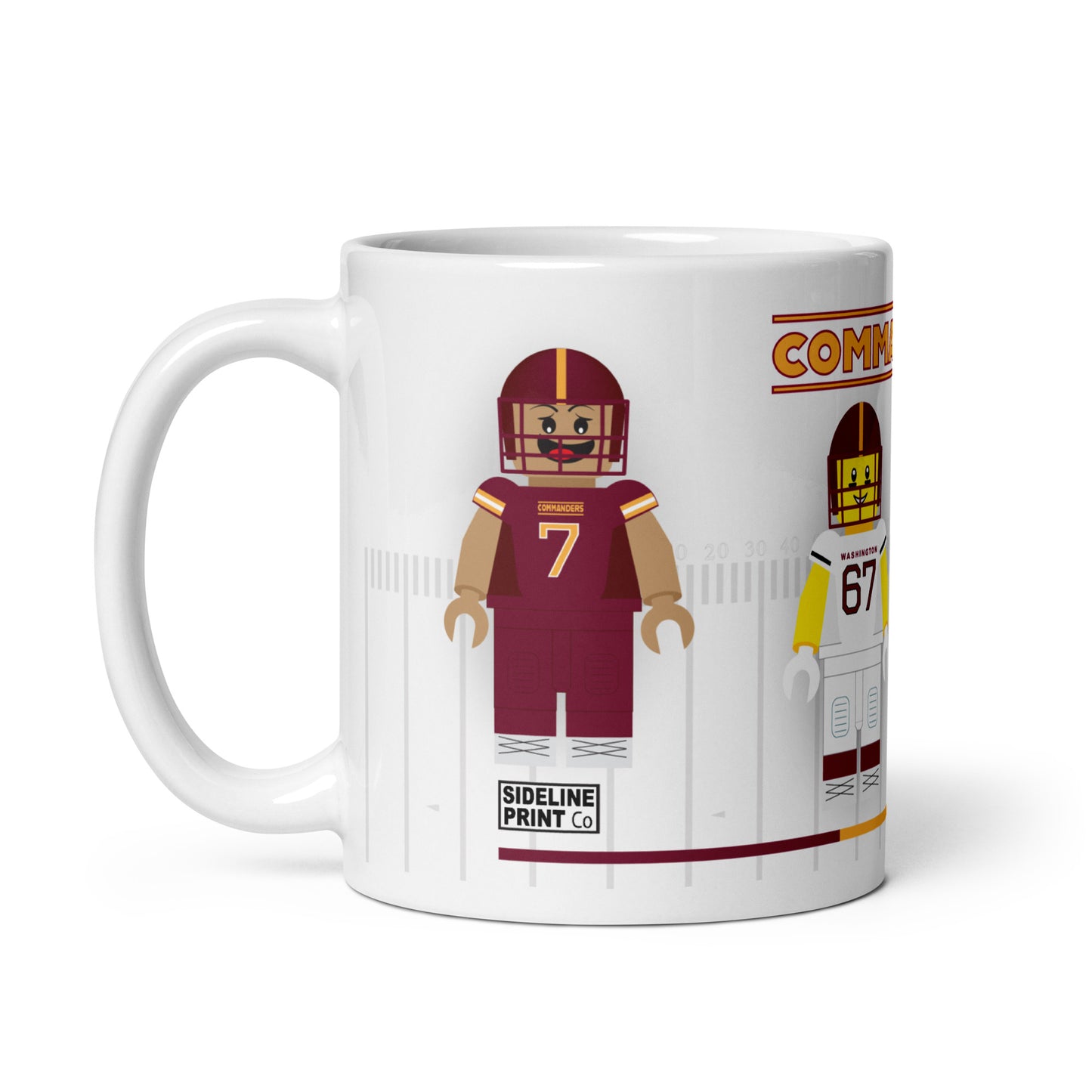 Washington Commanders Block Men Team Mug