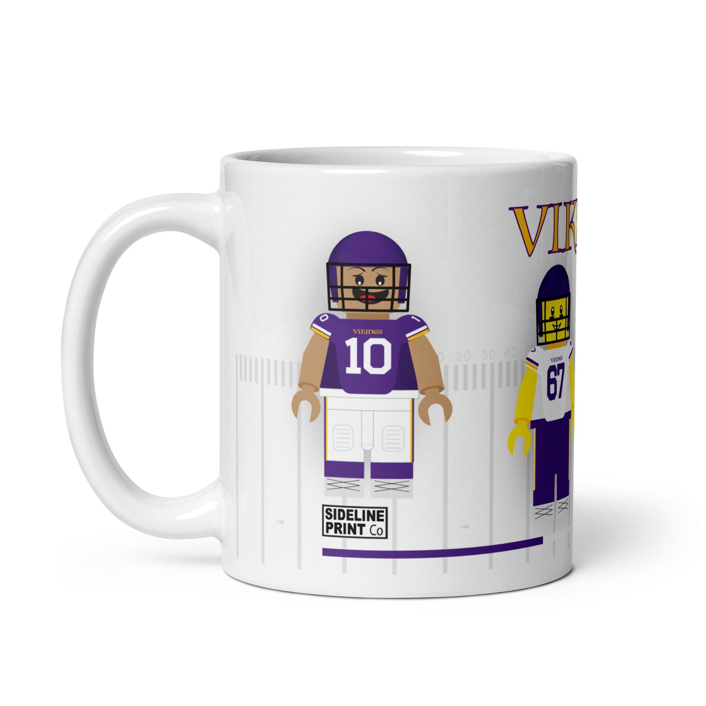 Minnesota Vikings Block Men Team Mug