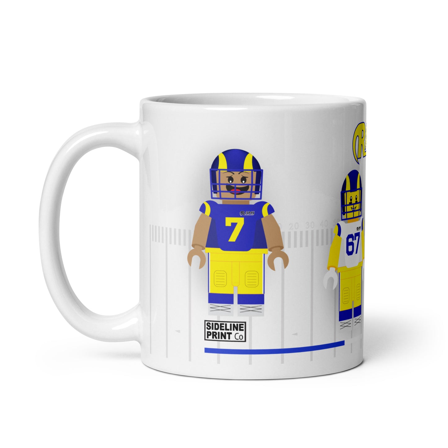 L.A Rams Block Men Team Mug