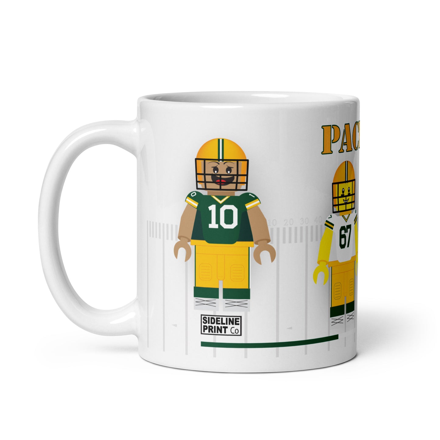 Green Bay Packers Block Men Team Mug