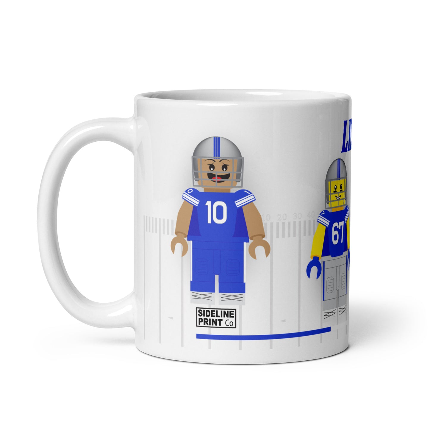 Detroit Lions Block Men Team Mug