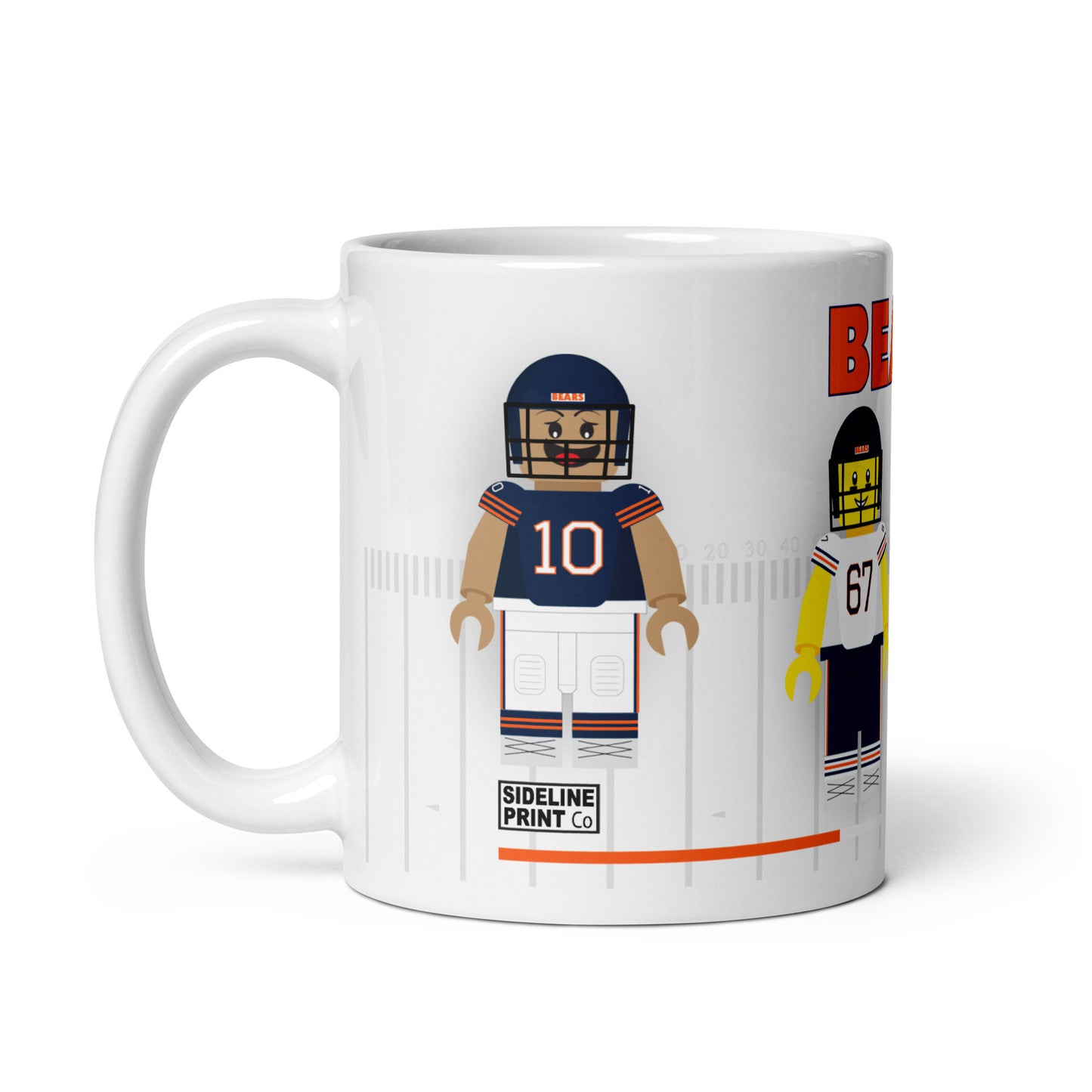 Chicago Bears Block Men Team Mug