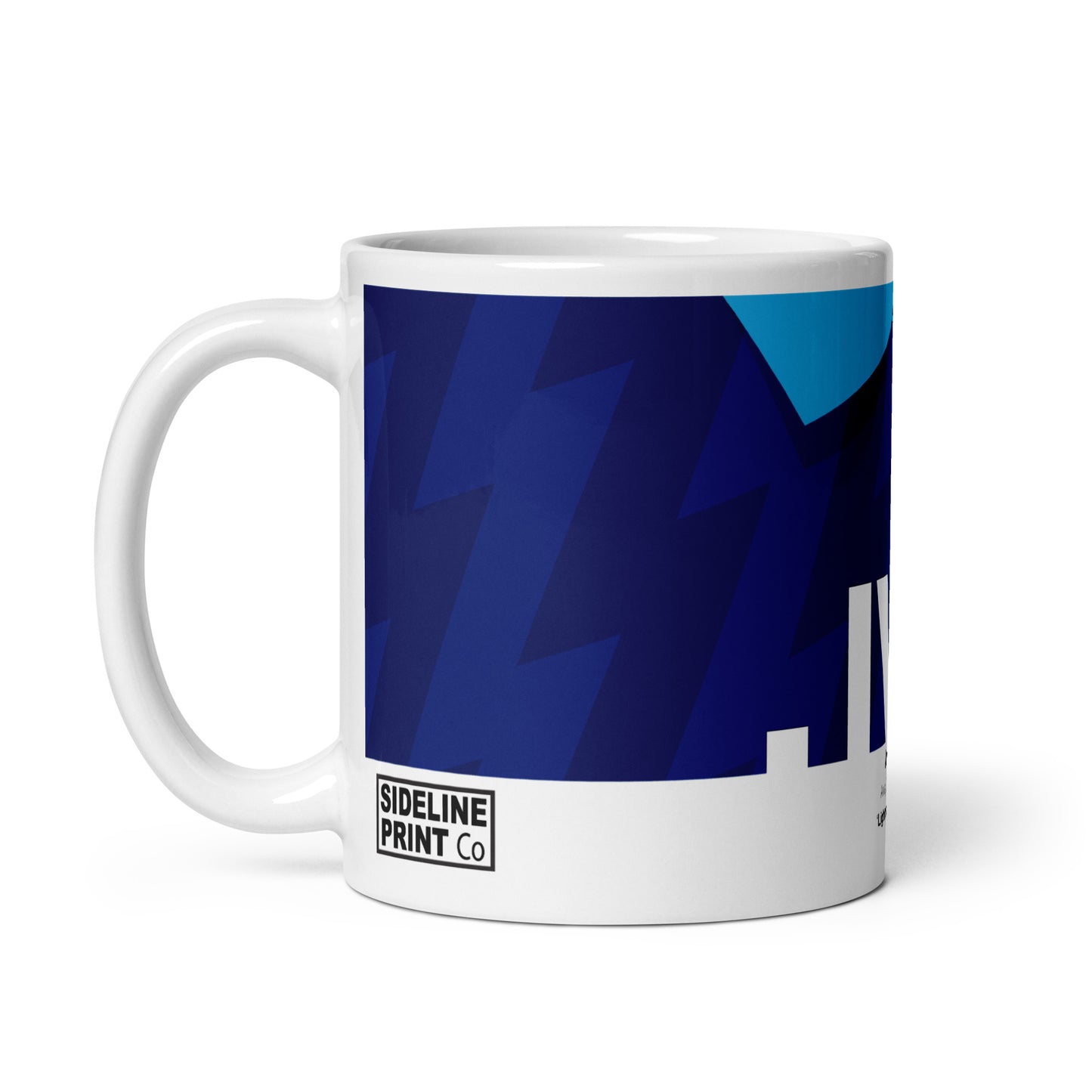 Arsenal Supporters Mug - Blue Lightning