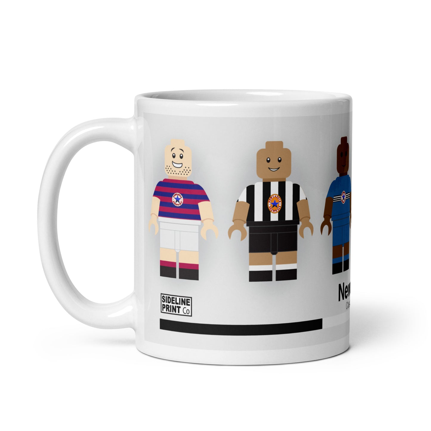 Newcastle United Mug - Retro Block Men Football Kits