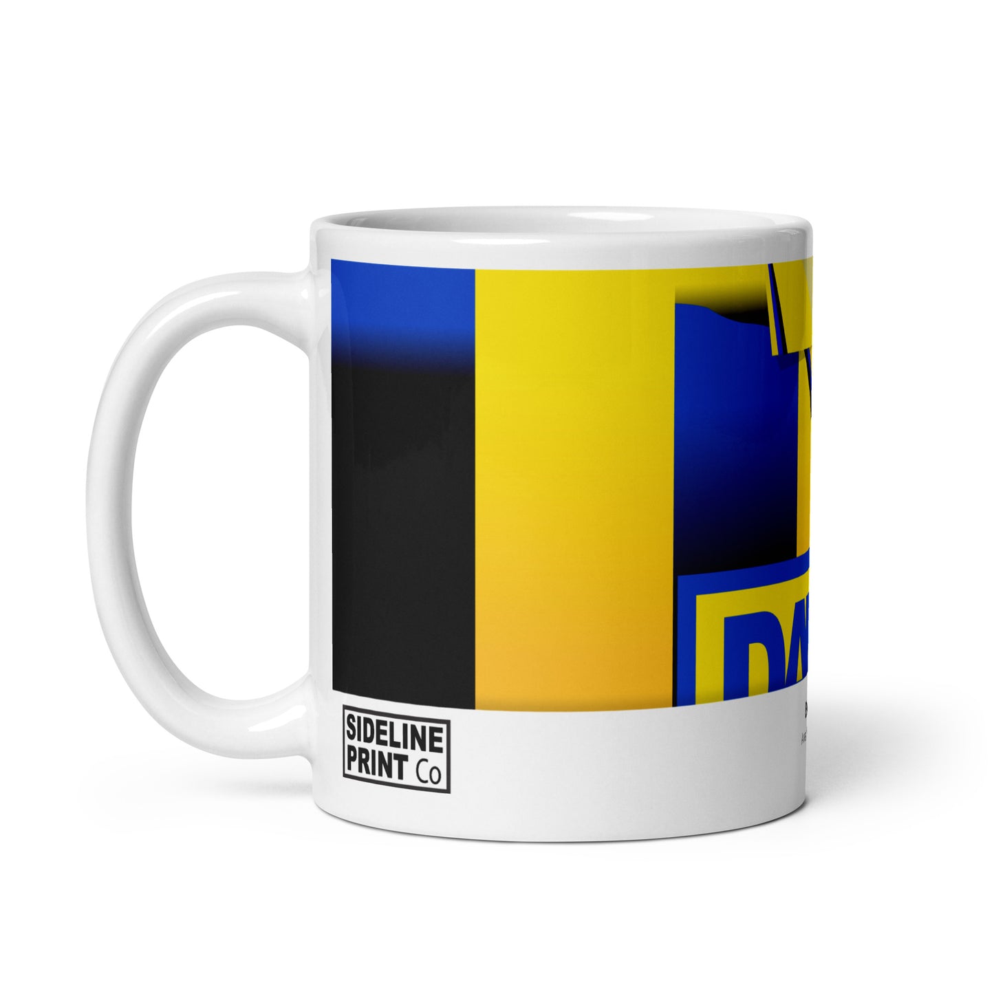 Everton Yellow and Blue 90's Away Kit Mug