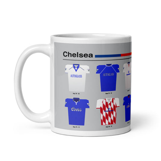 Chelsea Classic 90's Kits Mug