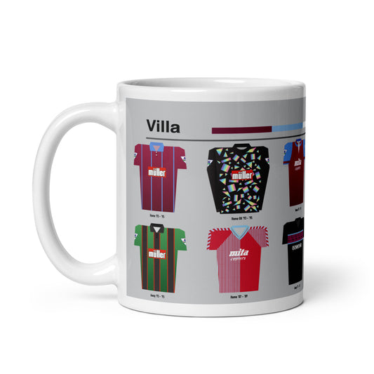 Aston Villa Classic Kits Mug