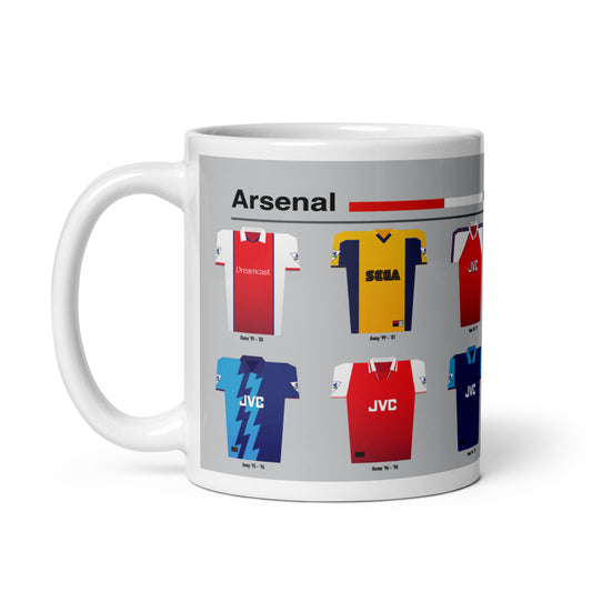 Arsenal Classic 90's Kits Mug