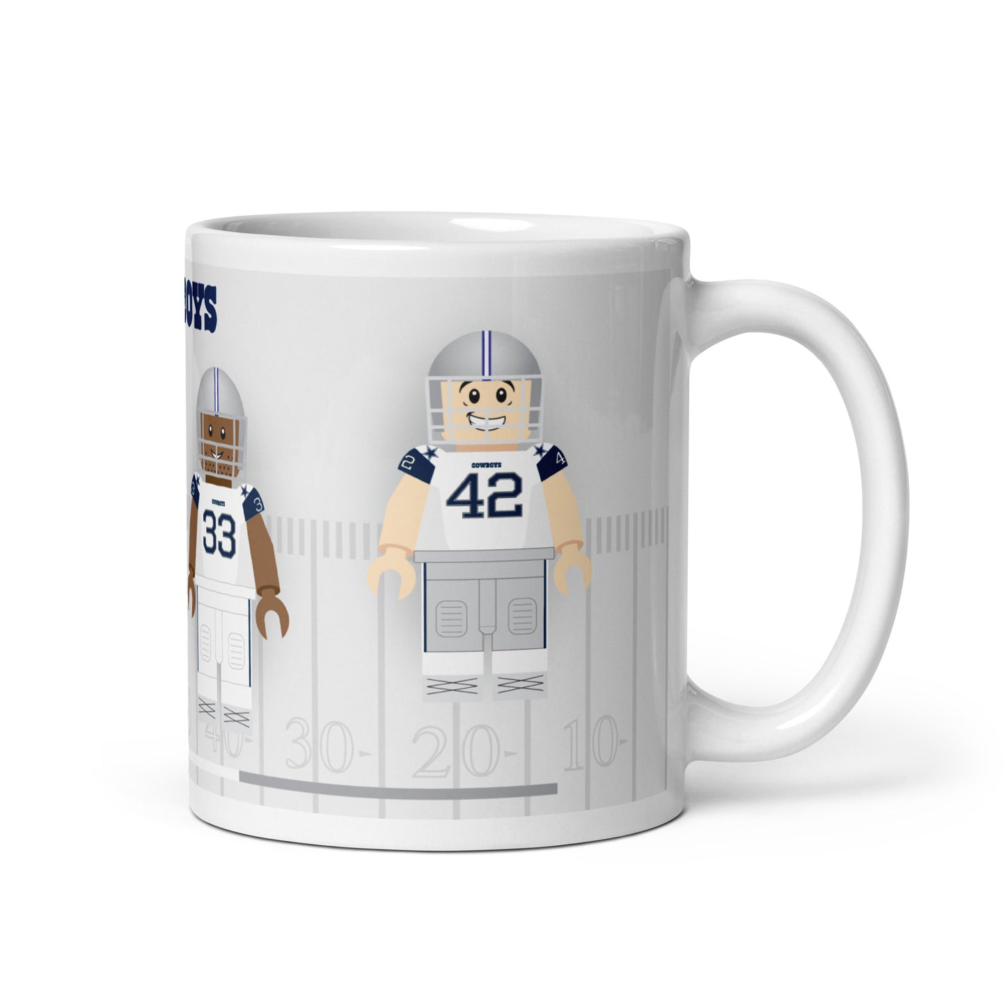 Dallas Cowboys Block Men Team Mug