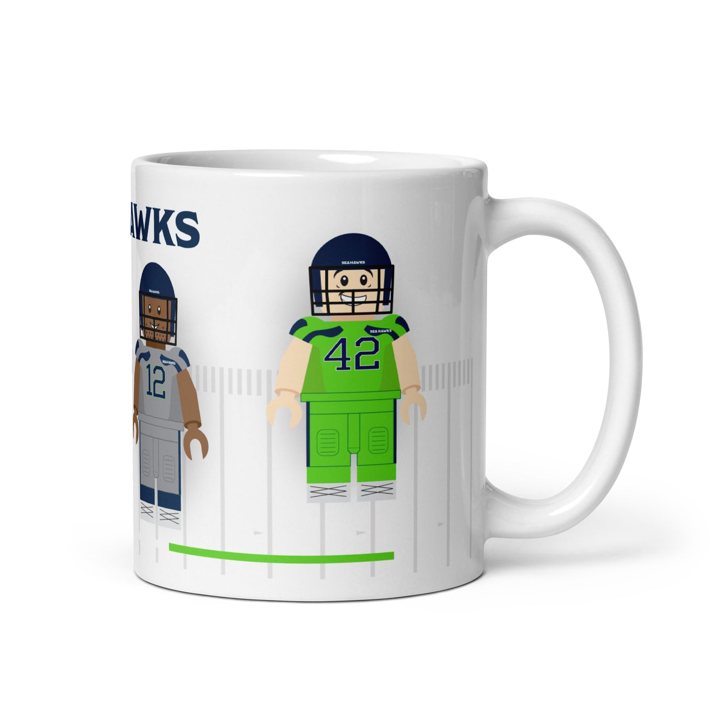 Seattle Seahawks Block Men Team Mug