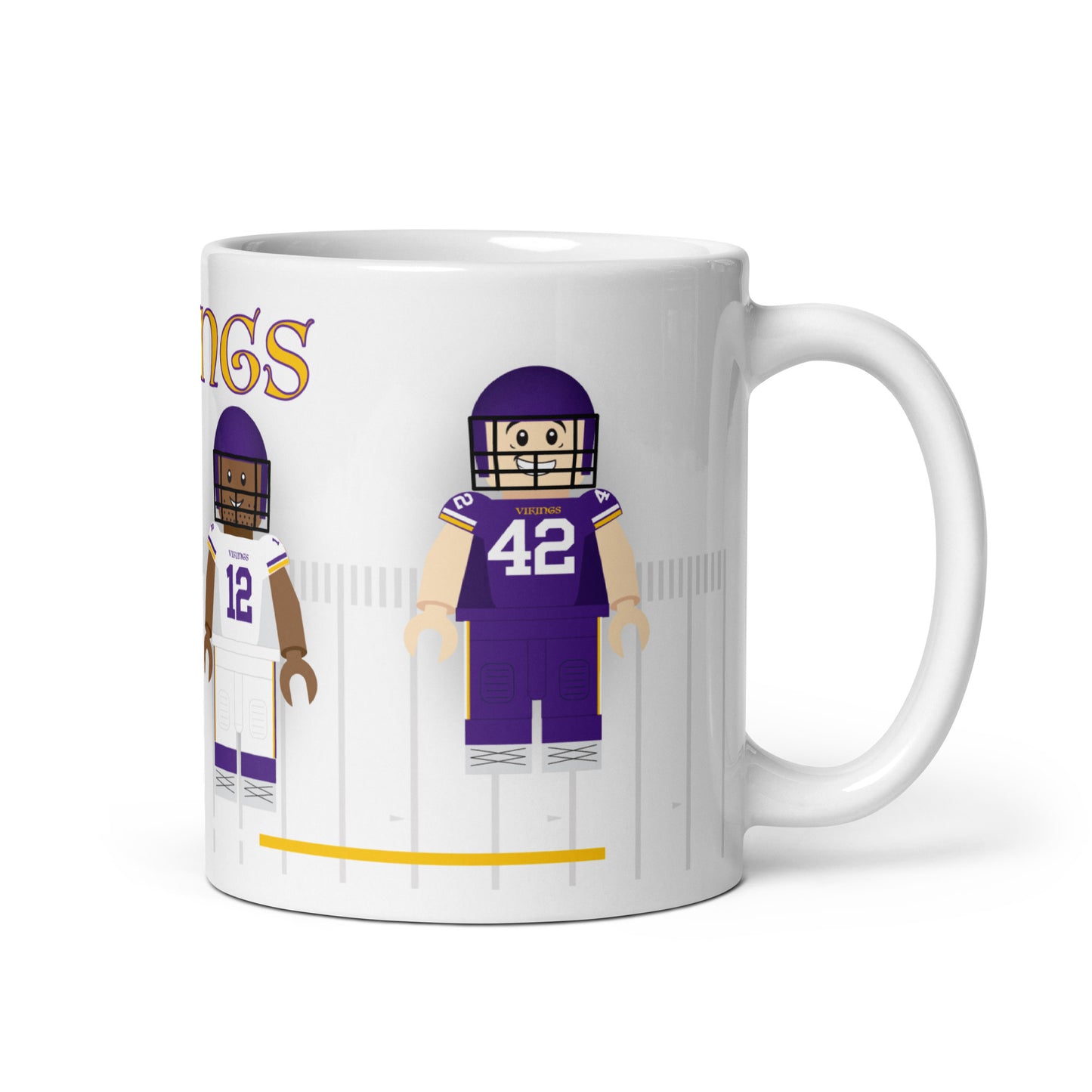 Minnesota Vikings Block Men Team Mug