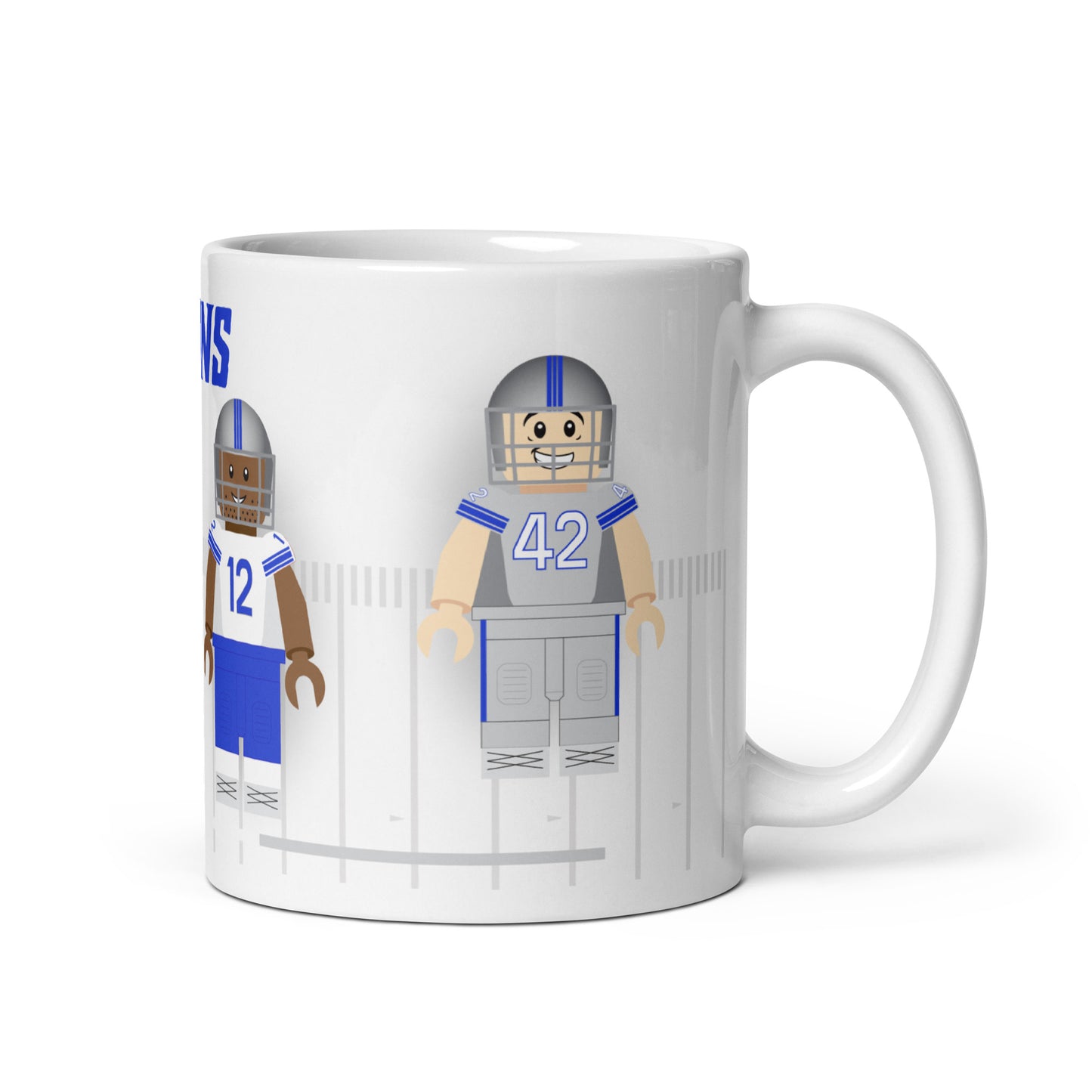 Detroit Lions Block Men Team Mug