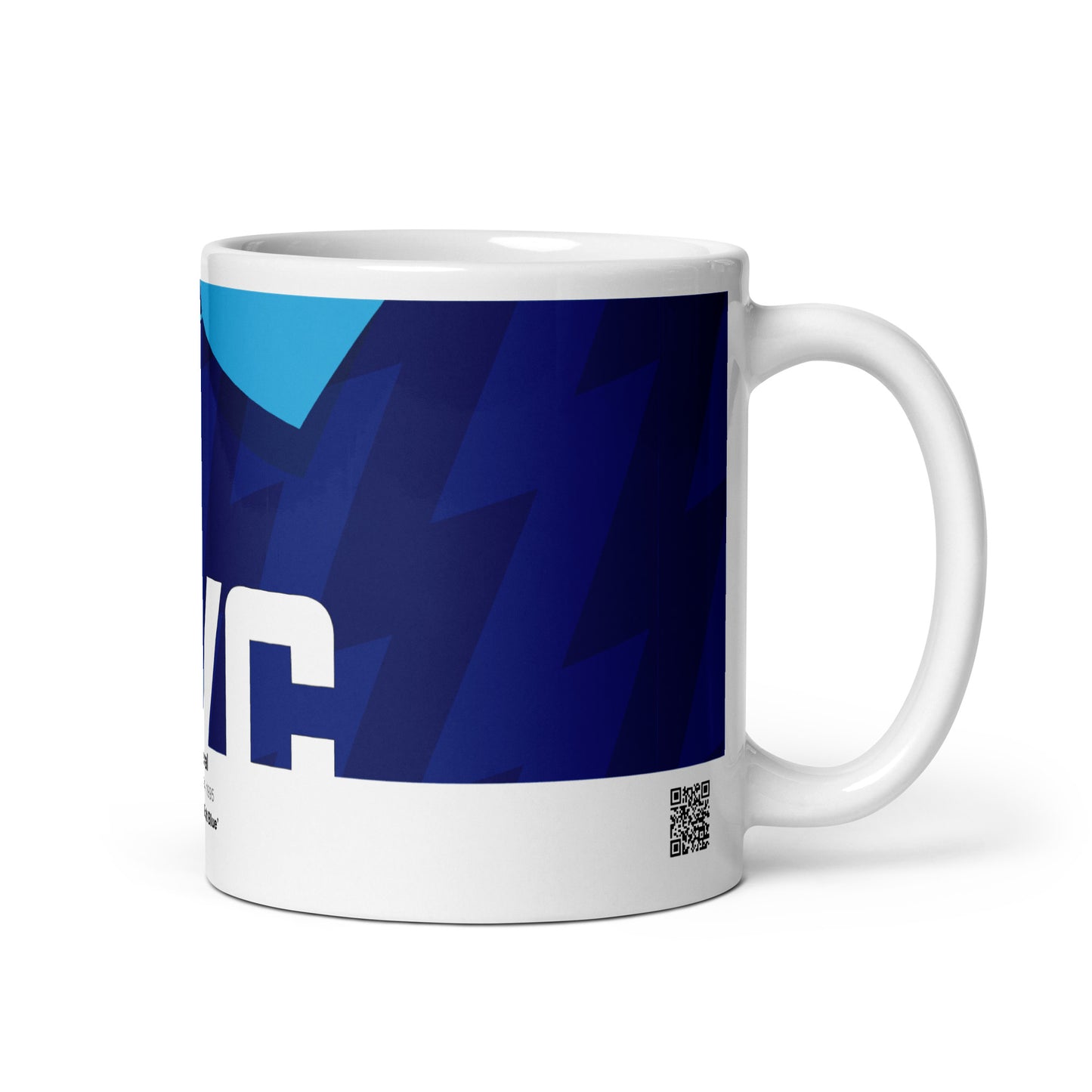 Arsenal Supporters Mug - Blue Lightning