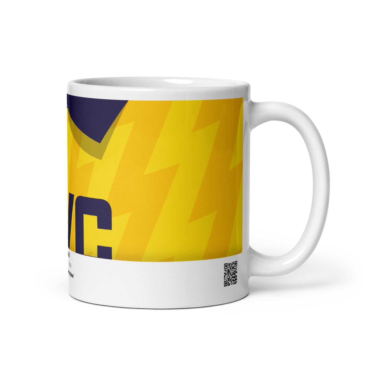 Arsenal Supporters Mug - Yellow Lightning