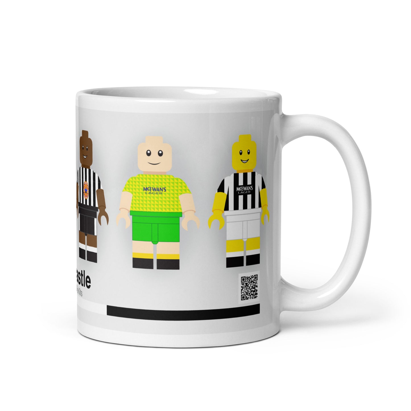 Newcastle United Mug - Retro Block Men Football Kits